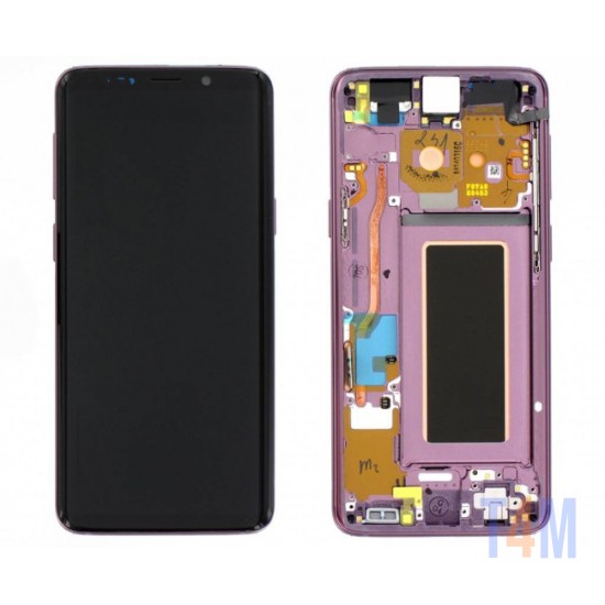 TOUCH+DISPLAY+FRAME SAMSUNG GALAXY S9/G960F PÚRPURA (SERVICE PACK GH97-21696B)